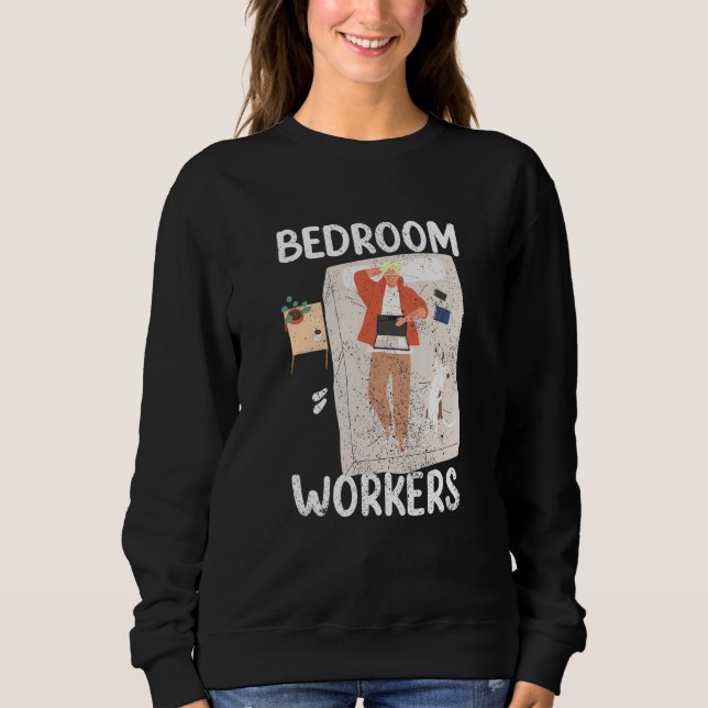 Moletom Bedroom Workers On Duty At Night Shift Constructio (Frente)