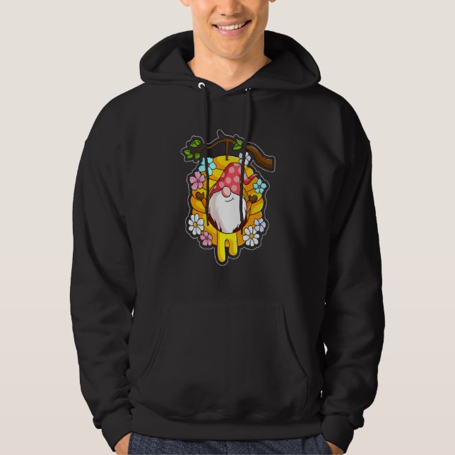 Moletom Bee Happy Bee Kind Beekeeper Primavera Gnome (Frente)