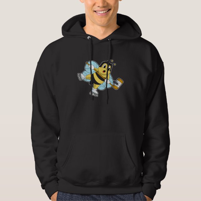 Moletom Bee Ice hockey Ice hockey stick Sports (Frente)