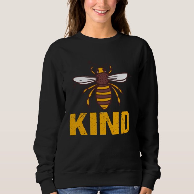 Moletom Bee Kind  Women Cute Bee Clothes Be Kind Kids Girl (Frente)