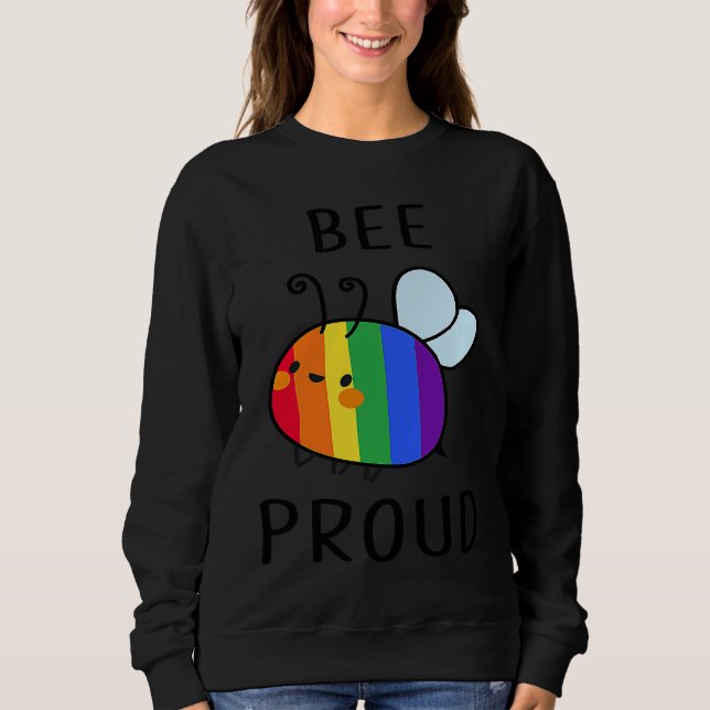Moletom Bee Proud LGBT LGBT Gay Transgender Pride (Frente)