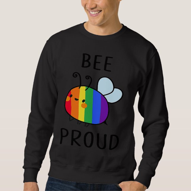 Moletom Bee Proud LGBT LGBT Gay Transgender Pride (Frente)