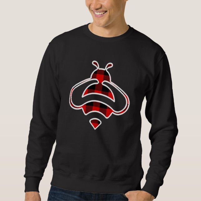 Moletom Bee Red Buffalo Xadrez Wasp Ant Correspondente À F (Frente)