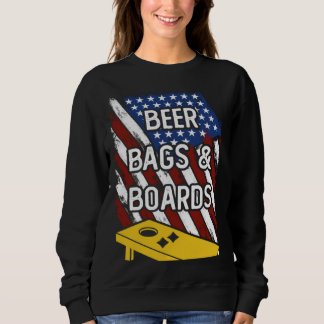 Moletom Beer Bags And Boards American Cornhole Player USA
