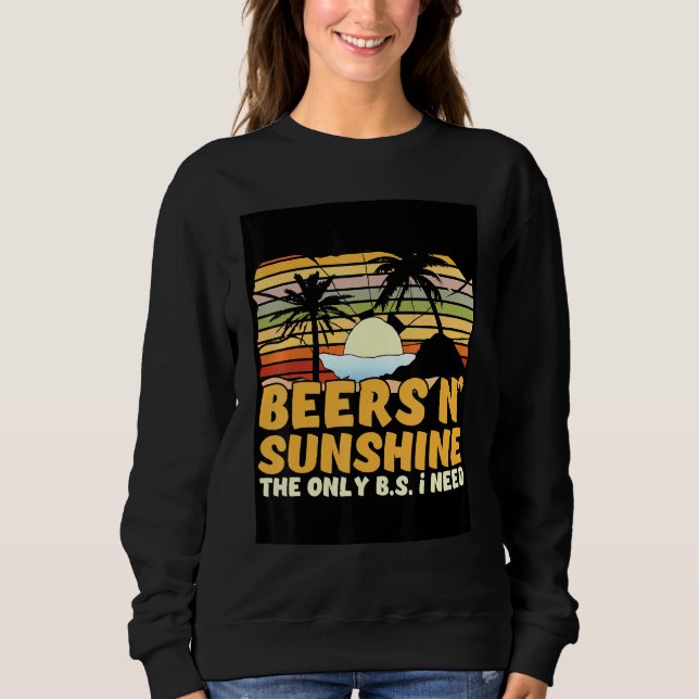 Moletom Beer Beach Sunshine Retro (Frente)