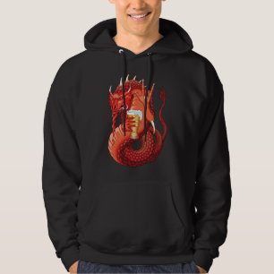 Moletom Beer Bebendo Dragão Hoodie