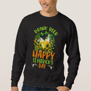 Moletom Beer Beer Shamrock Feliz Rua Patrick S Day Bekin