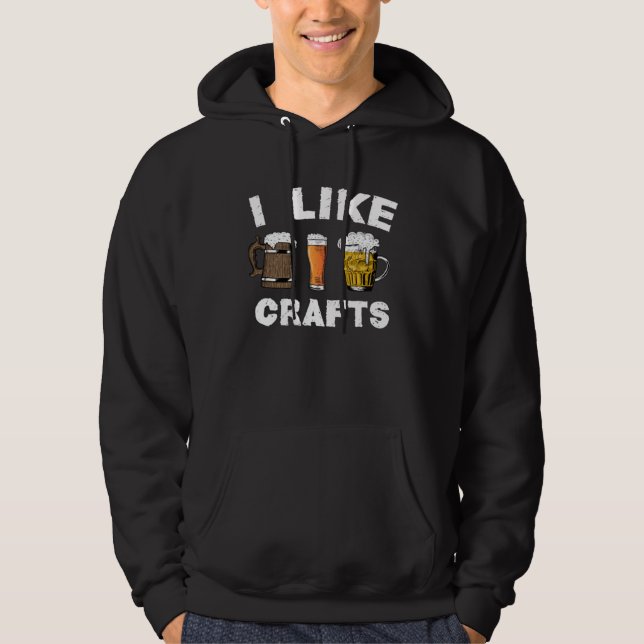 Moletom Beer Drinking Quote I Like Crafts Beer dad joke (Frente)