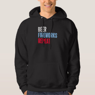 Moletom Beer Fireworks Repete Star 4 de julho Fireworks