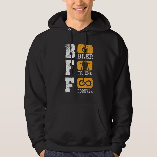 Moletom Beer Friend Forever Happy Beer Day Drinker Bebado  (Frente)