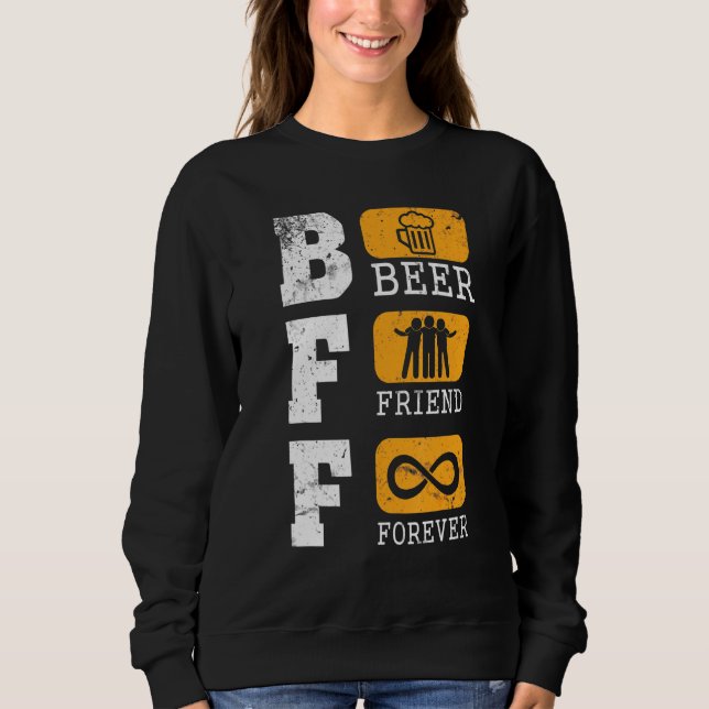 Moletom Beer Friend Forever Happy Beer Day Drinker Bebado  (Frente)