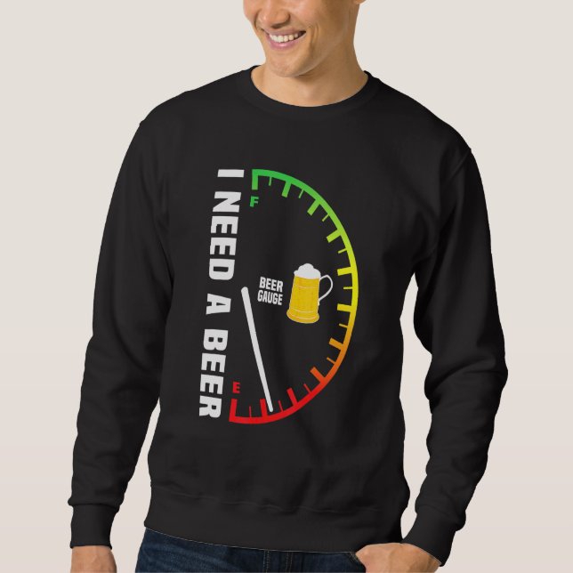 Moletom Beer Guage Sai Eu Preciso De Uma Cerveja (Frente)