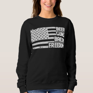 Moletom Beer Guns Bacon Freedom America