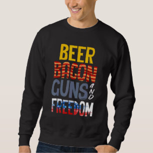 Moletom Beer Guns Bacon Freedom Beer E Bacon Guns Beer