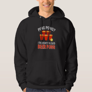 Moletom Beer Pong Ping Pong Eu Pensei Que Você Disse Beer