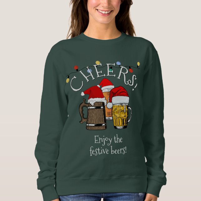 Moletom Beer Santa Claus Christmas Unisex (Frente)