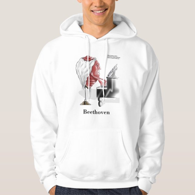 Moletom BEEThoven Funny Hoodie por Rick London (Frente)