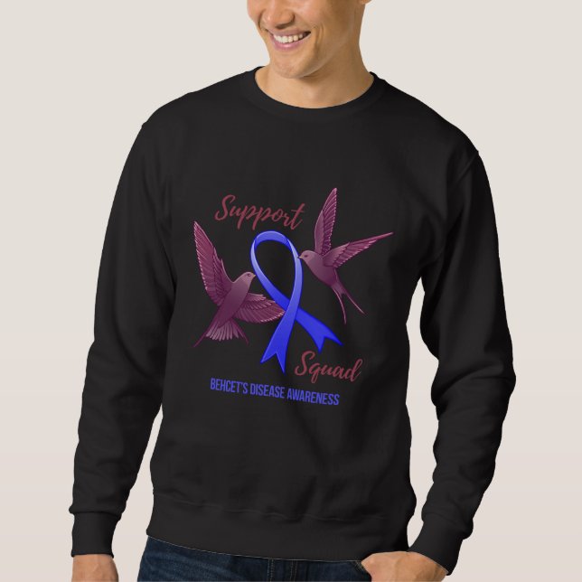 Moletom Behcet s Disease Awareness Warrior Survivor Suppor (Frente)
