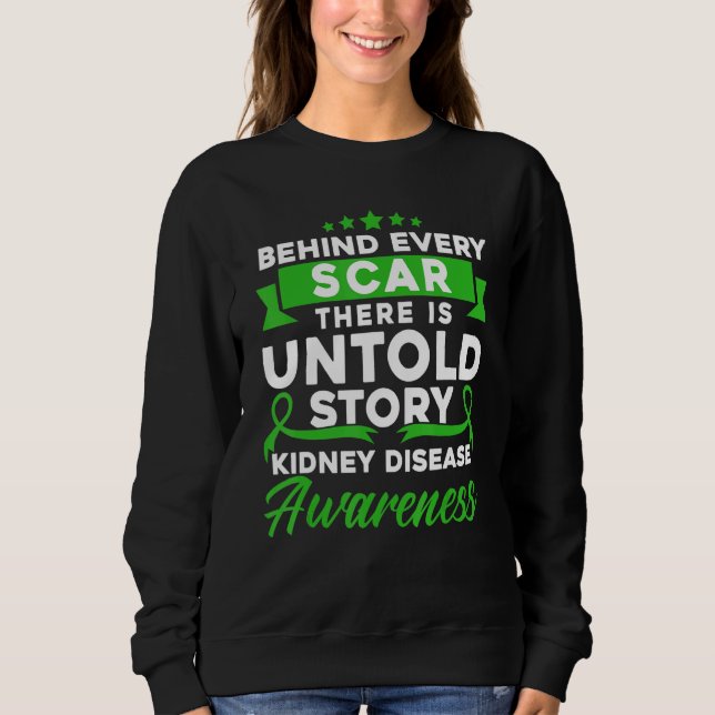 Moletom Behind Every Scar Kidney Disease Awareness (Frente)