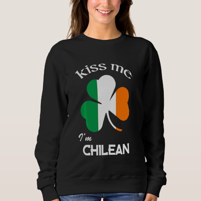 Moletom Beije-Me Eu Sou O Shamrock chileno Rua Patrick S D (Frente)