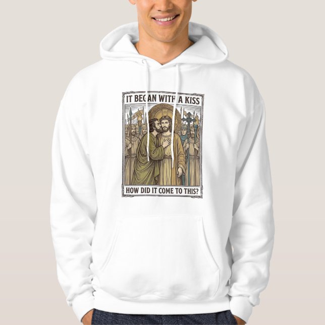 Moletom Beijo de Traição Bíblico Vintage (Frente)