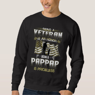 Moletom Being A Veteran Is An Honor Being A Pappap Is Pric