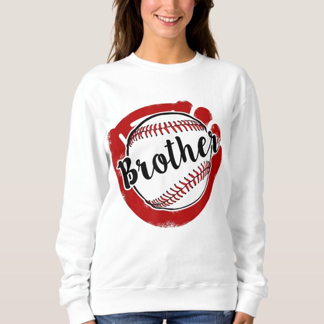 Moletom Beisebol Brother para a Mãe do Sofball (Frente)