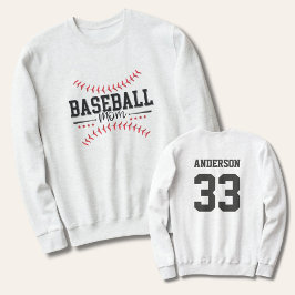 Moletom Beisebol Mãe Personalizada De Volta A Arranjar Bas
