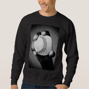 Moletom beisebol na mão