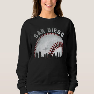 Moletom Beisebol Urbano da Silhueta de San Diego Antiga