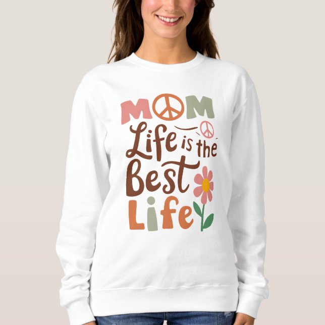 Moletom Bela arte da vida da mãe (Frente)