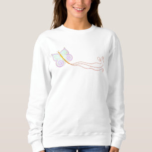 Moletom Bela Borboleta Abstrato Wearable Art