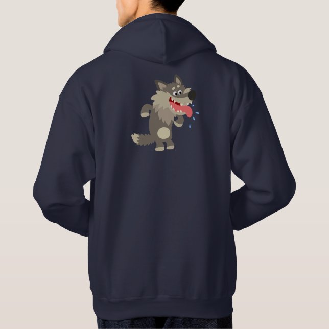 Moletom Bela Cartoon Wolf Hoodie (Verso)