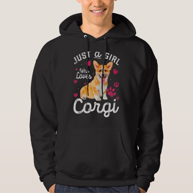 Moletom Bela Menina Que Ama O Cachorro Corgi (Frente)
