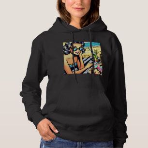 Moletom Bela Senhora Retro na Praia com Coquetel