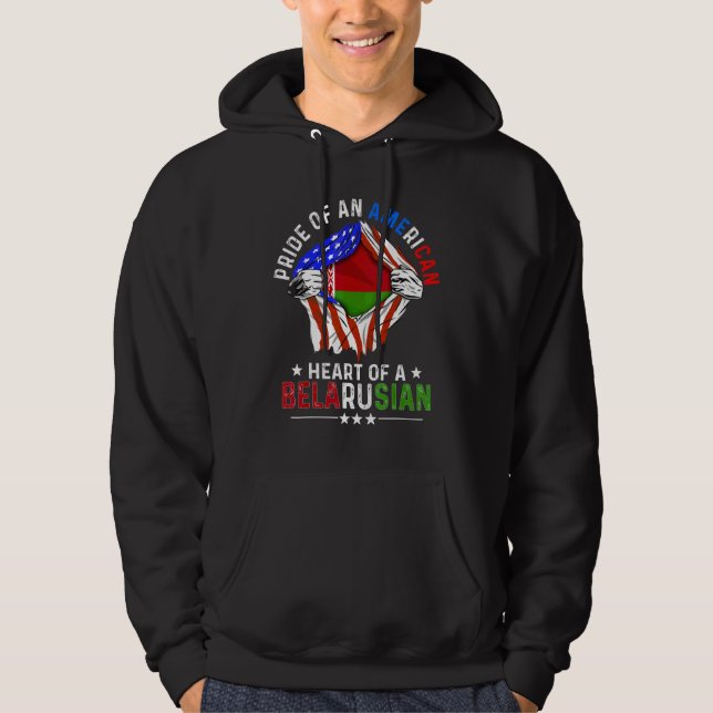 Moletom Belarusiano Americano América Orgulho Estrangeiro  (Frente)