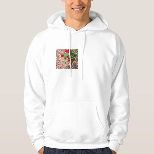 Moletom Belas Rosas vermelhas com Petals no chão - Naturez (Frente)