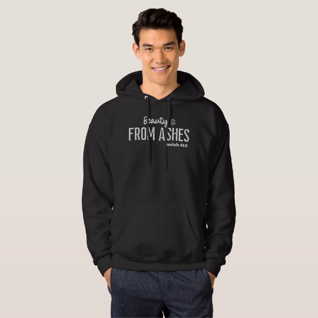 Moletom Beleza das Cinzas Fé Cristã (Frente Completa)
