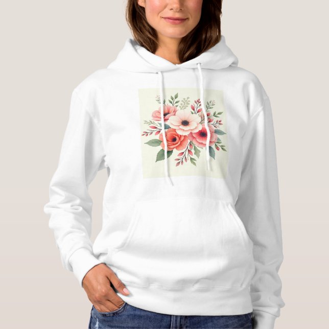 Moletom Beleza Floral Vintage (Frente)