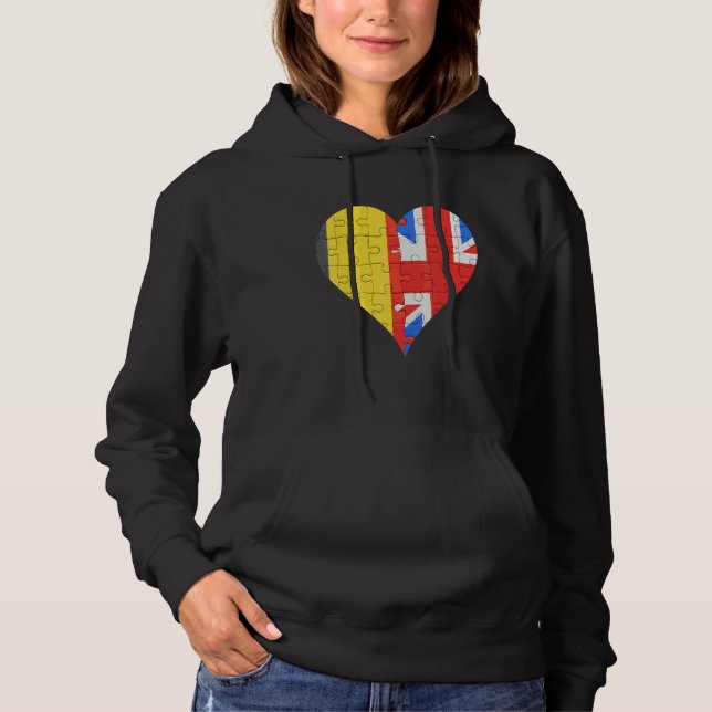 Moletom Belga British Flag Heart (Frente)