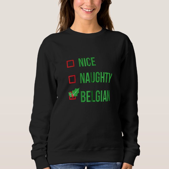 Moletom Belga Funny Bélgica Pajama Natal (Frente)