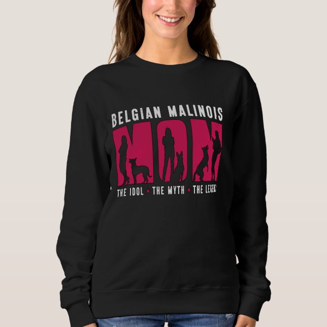 Moletom Belga Malinois Lover Mãe O Proprietário Do Cachorr (Frente)