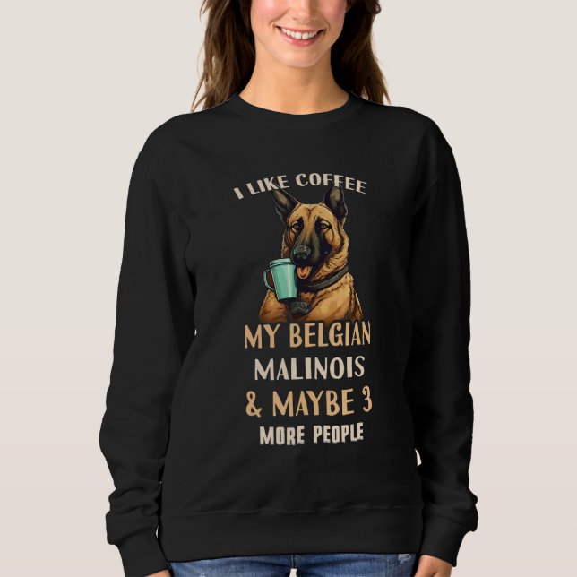 Moletom Belgian Malinois Coffee Outfit - Coffee Belgian Ma (Frente)