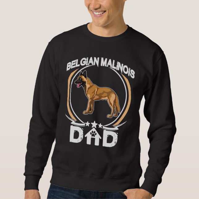 Moletom Belgian Malinois Dad  For Dog Owners Fathers Day (Frente)
