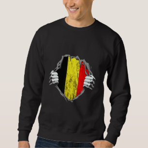 Moletom Bélgica Chest Belga Flag Belgique Pride