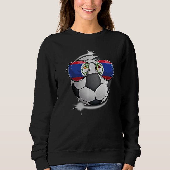 Moletom Belize Futebol Fan Sunglass Soccer Belizer (Frente)