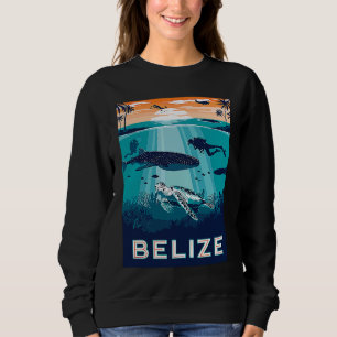 Moletom Belize Snorkeling Whale Shark Sea Turtle Caribe