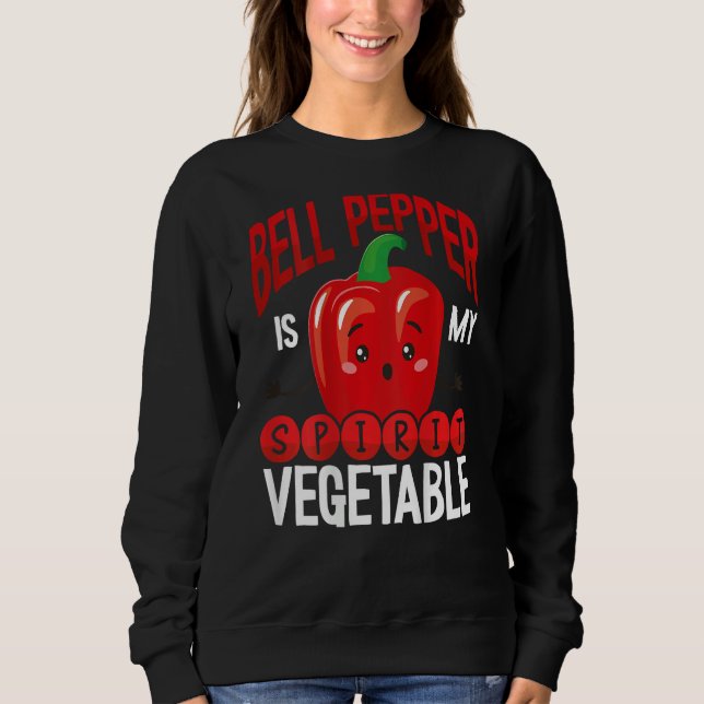 Moletom Bell Pepper Is My Spirit Vegetable Backprint Veget (Frente)