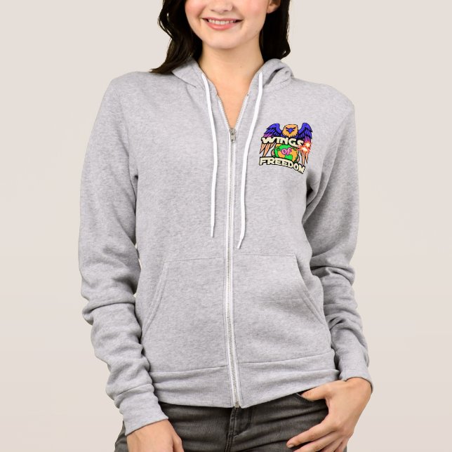 Moletom Bella+Canvas-Cheio-Zip Hoodie (Frente)