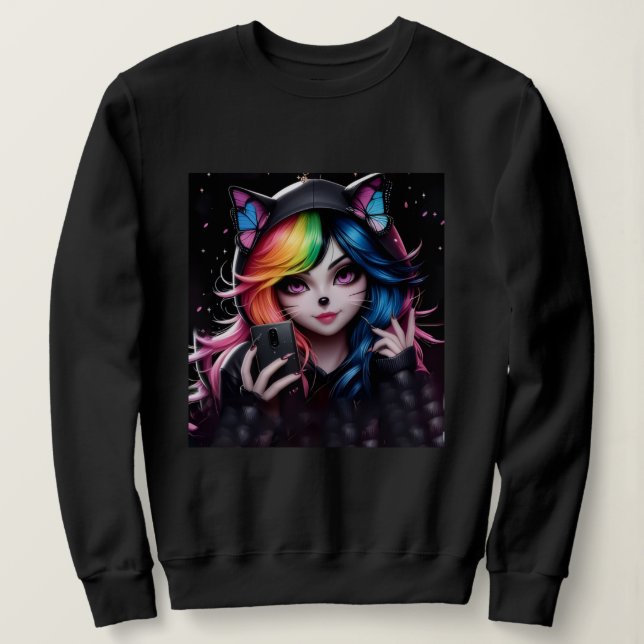 Moletom Bella+Canvas Feminino  (Frente do Design)